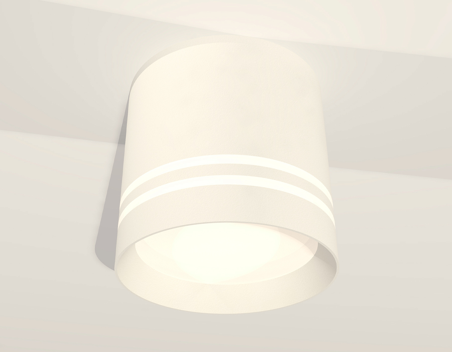 Комплект накладного светильника с акрилом XS8110007 SWH/FR белый песок/белый матовый GX53 (C8110, N8477)