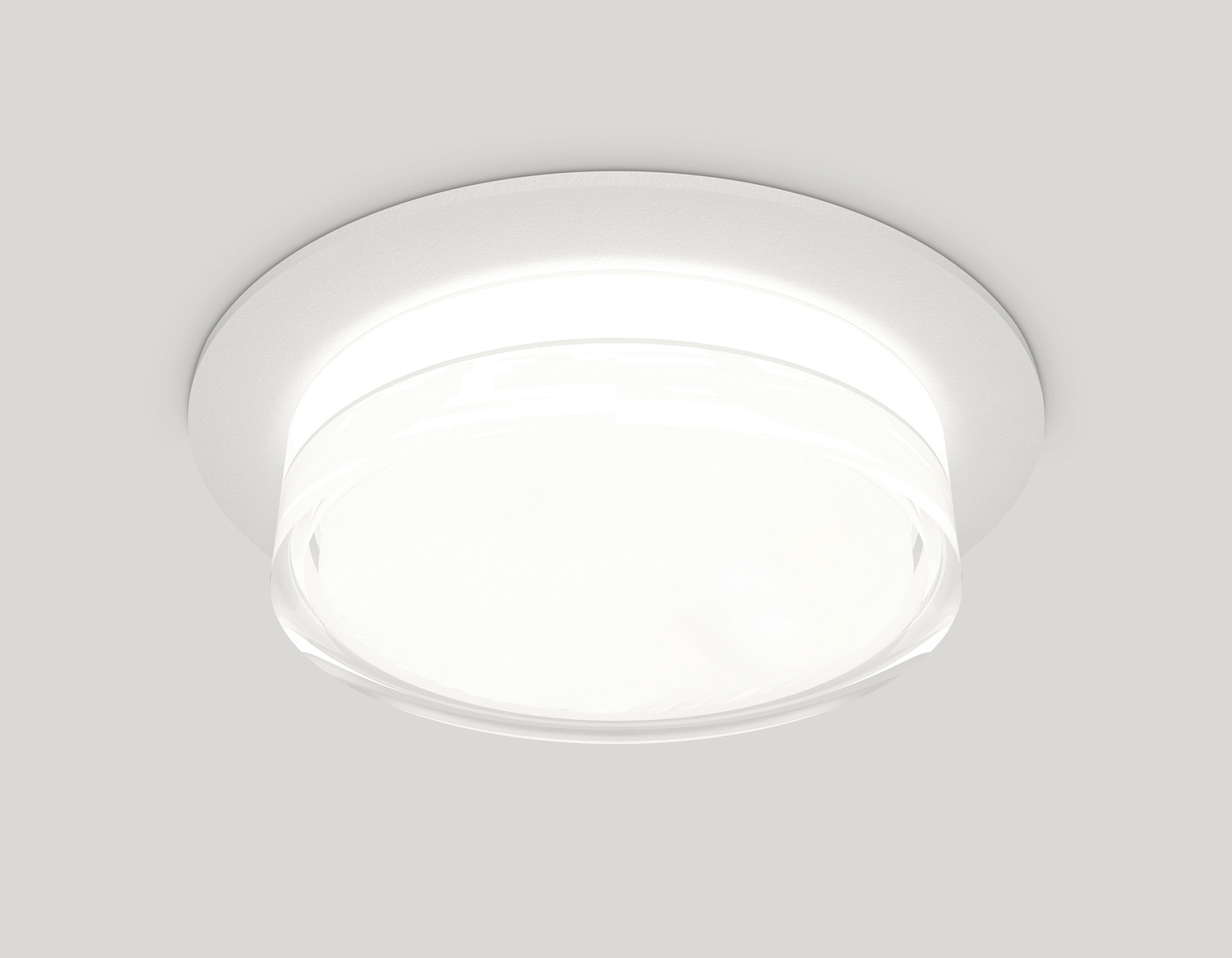 Комплект встраиваемого светильника с акрилом XC8050024 SWH/FR/CL белый песок/белый матовый/прозрачный GX53 (C8050, N8399)