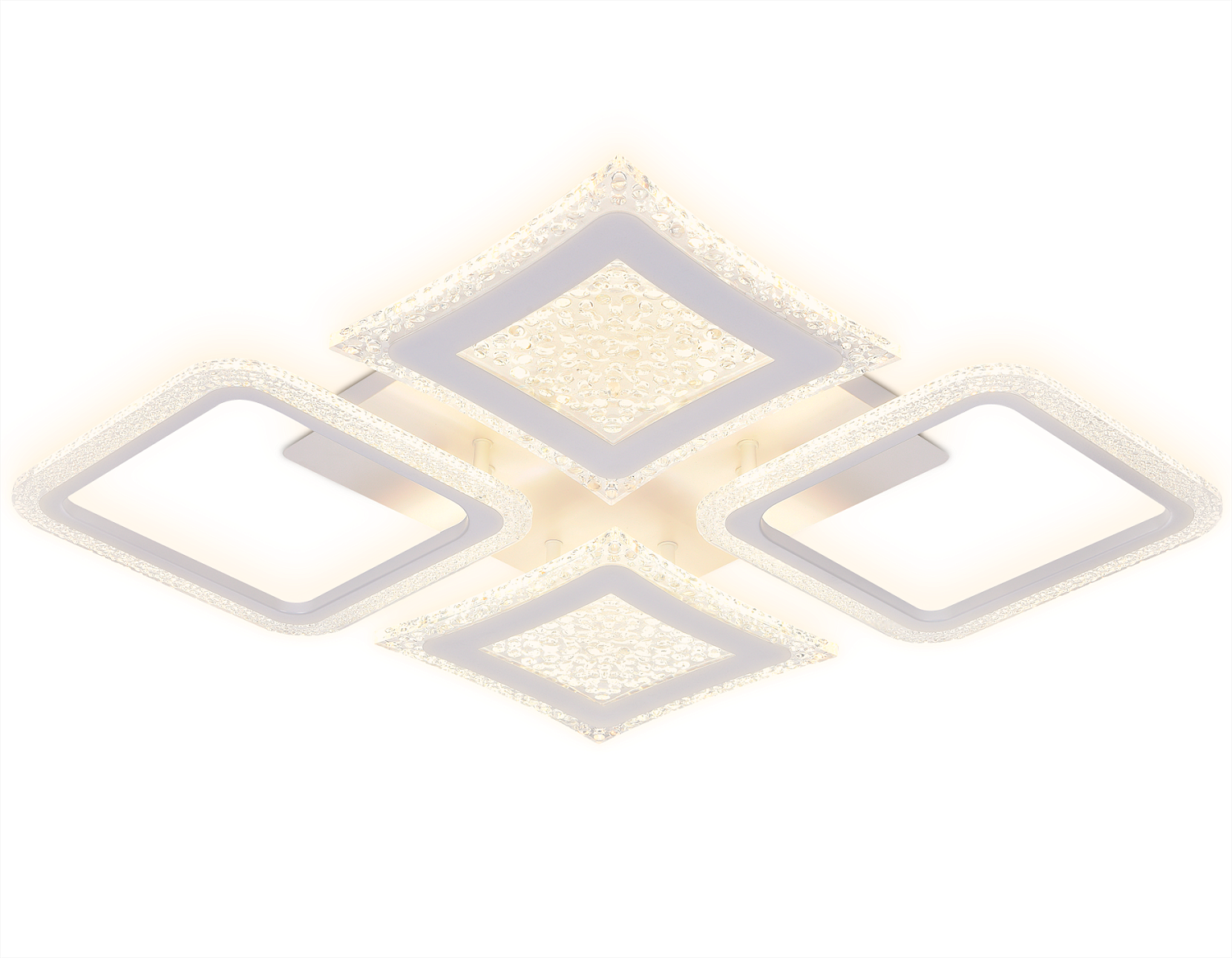 Потолочный светодиодный светильник с пультом FA430/4 WH белый 112W 750*670*80 (ПДУ РАДИО 2.4G)