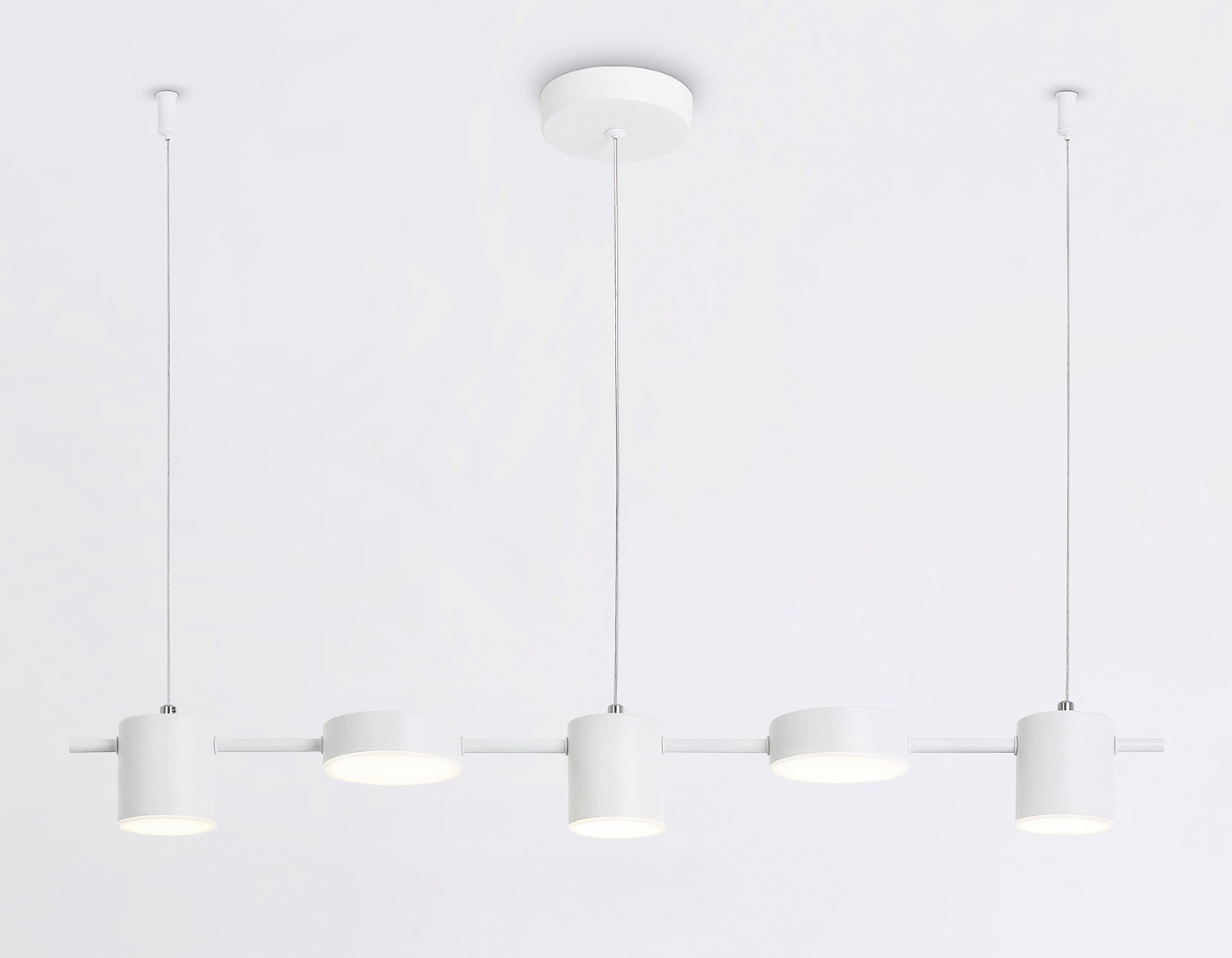 Подвесной светодиодный светильник FL51678/5 WH белый 3000K/4200K/6400K 25W 790*100*1000 (Без ПДУ)