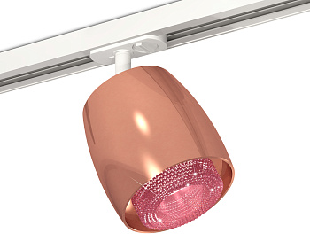 Комплект трекового светильника с композитным хрусталем XT1144010 PPG/PI/SWH золото розовое полированное/розовый/белый песок MR16 GU5.3 (A2536, C1144,N7193)