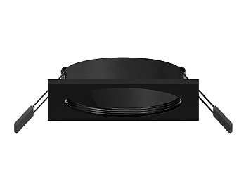 Корпус светильника встраиваемый для насадок D70mm C7632 SBK черный песок 92*92*H25mm MR16 GU5.3