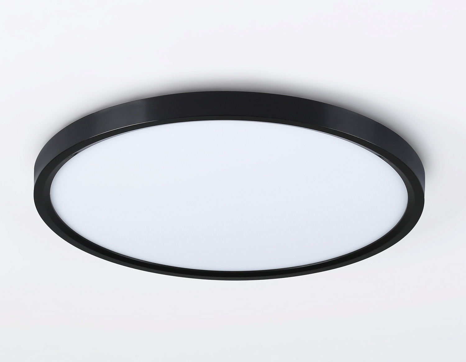 Потолочный светодиодный светильник с подсветкой FZ3055 BK черный IP44 33W+10W 6400+6400К D375*40 (Без ПДУ)