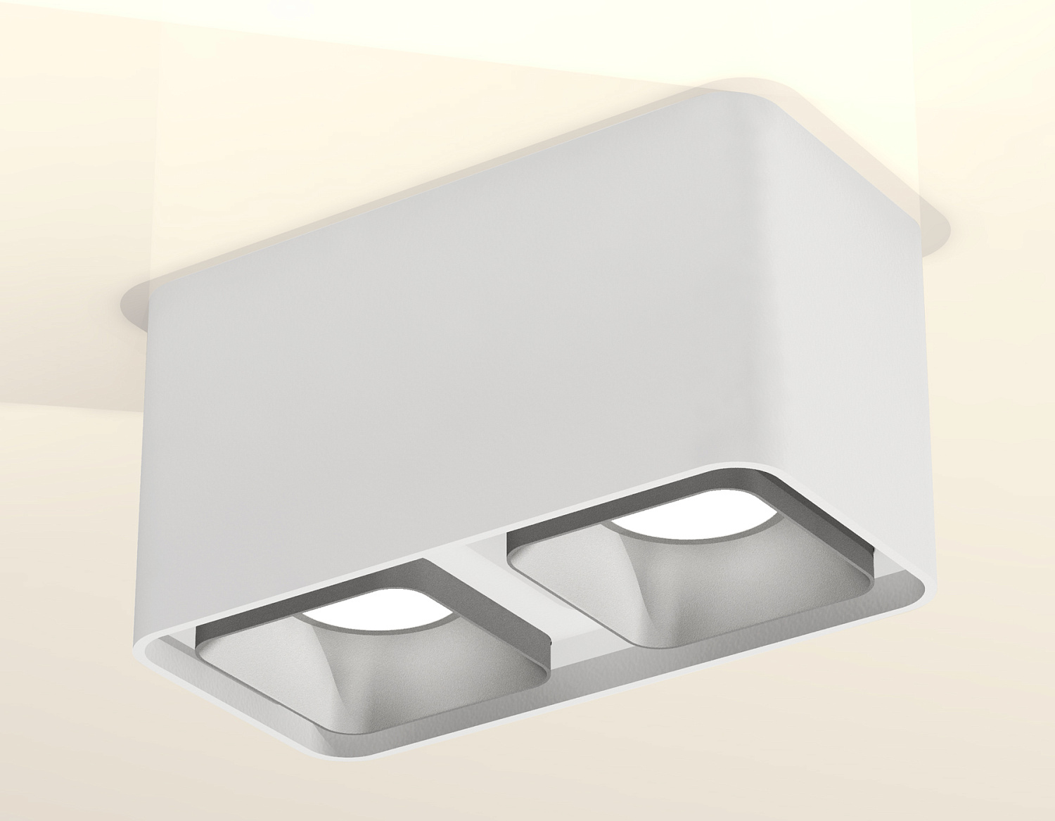 Комплект накладного светильника XS7850003 SWH/SSL белый песок/серебро песок MR16 GU5.3 (C7850, N7703)