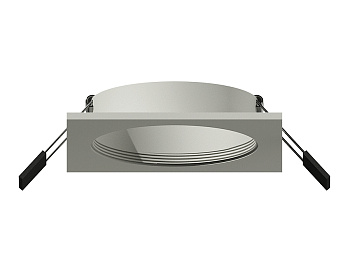 Корпус светильника встраиваемый для насадок D70mm C7633 SGR серый песок 92*92*H25mm MR16 GU5.3