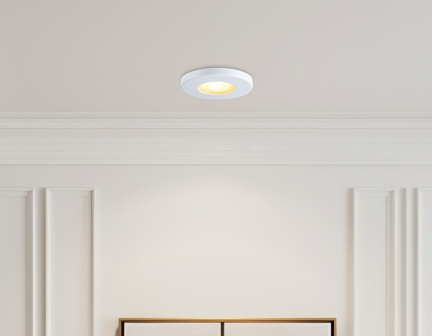 Светильник встраиваемый IP44 с высокой степенью пылевлагозащиты TN1180 WH белый IP44 GU5.3 D85*34