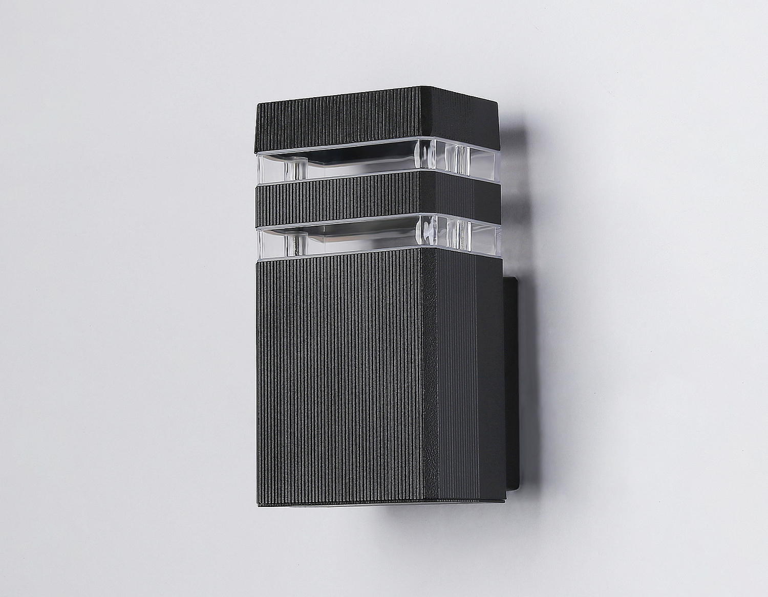 Уличный настенный архитектурный светильник ST2572 BK/CL черный/прозрачный IP54 GU10 max 35W 205*110*65