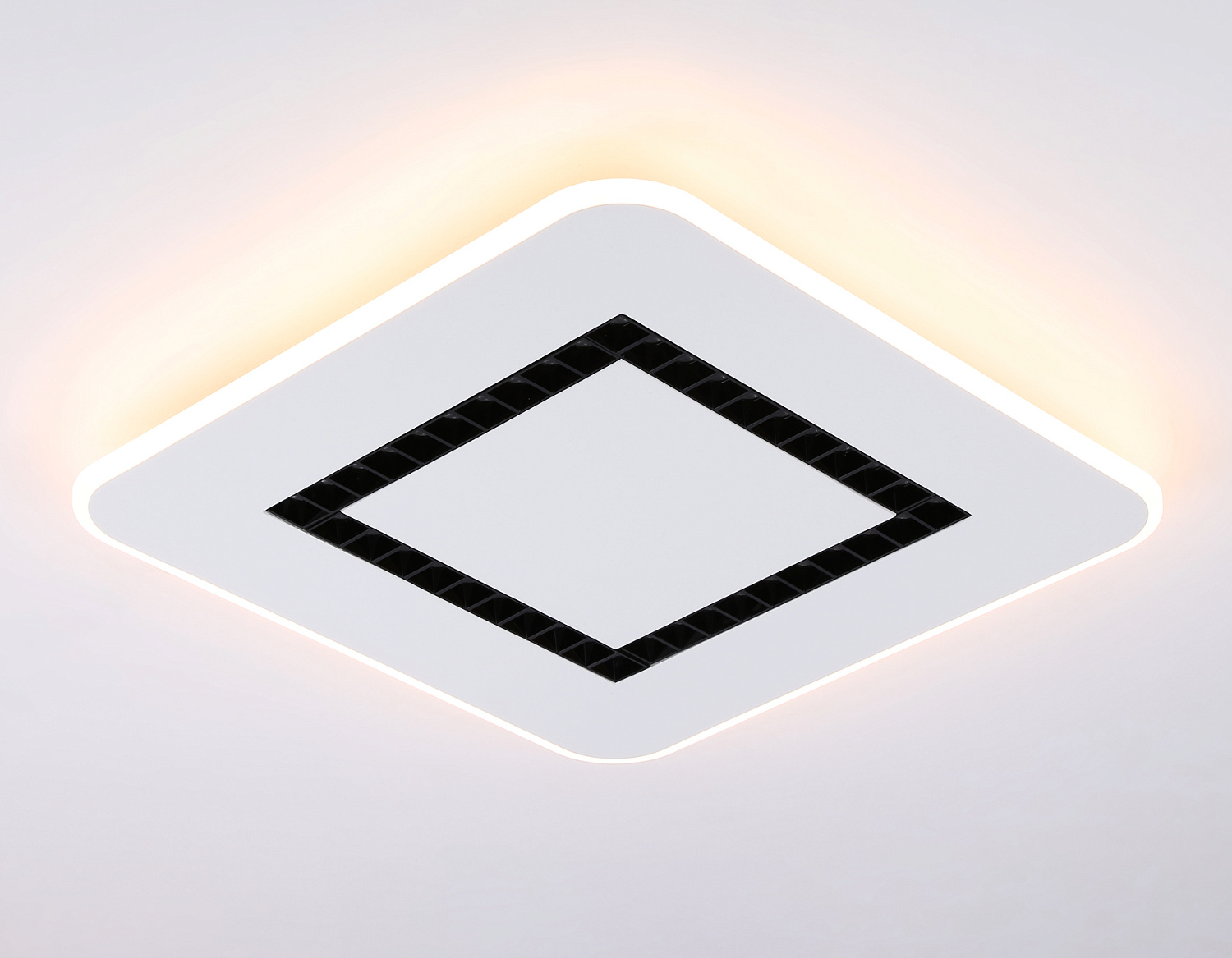 Потолочный светодиодный светильник с пультом FL51415 WH белый 3000K/4200K/6400K 68W 488*488*40 (ПДУ ИК)