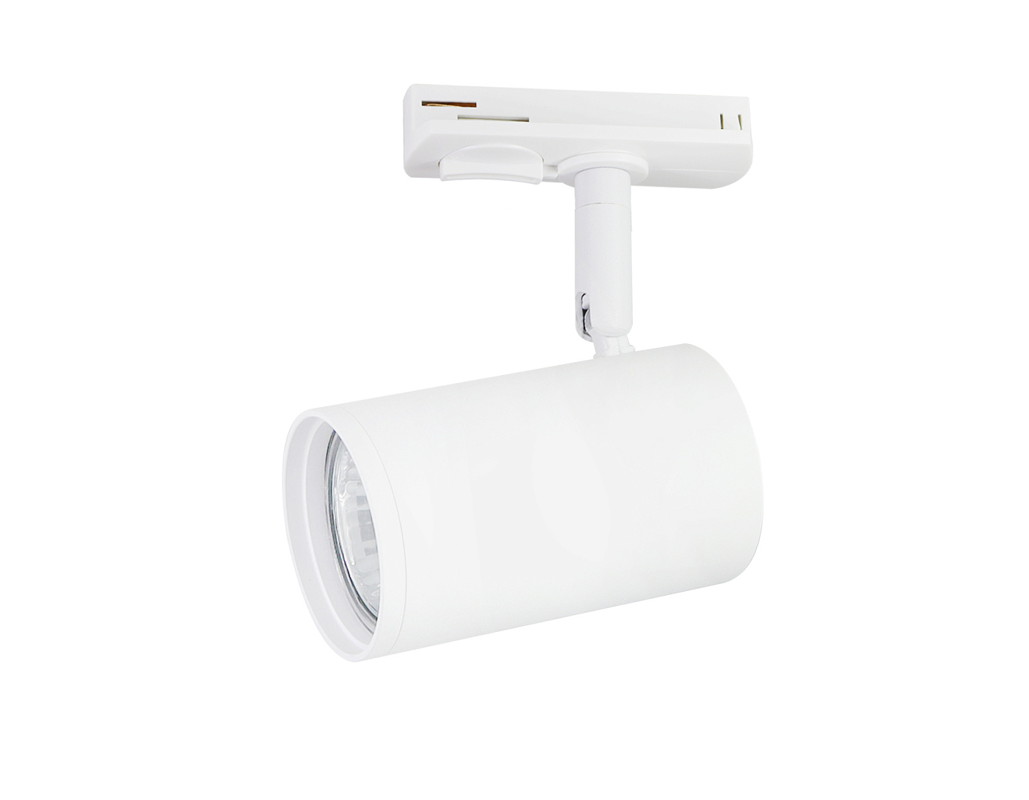 Трековый однофазный светильник со сменной лампой GL5128 WH белый GU10 max 12W