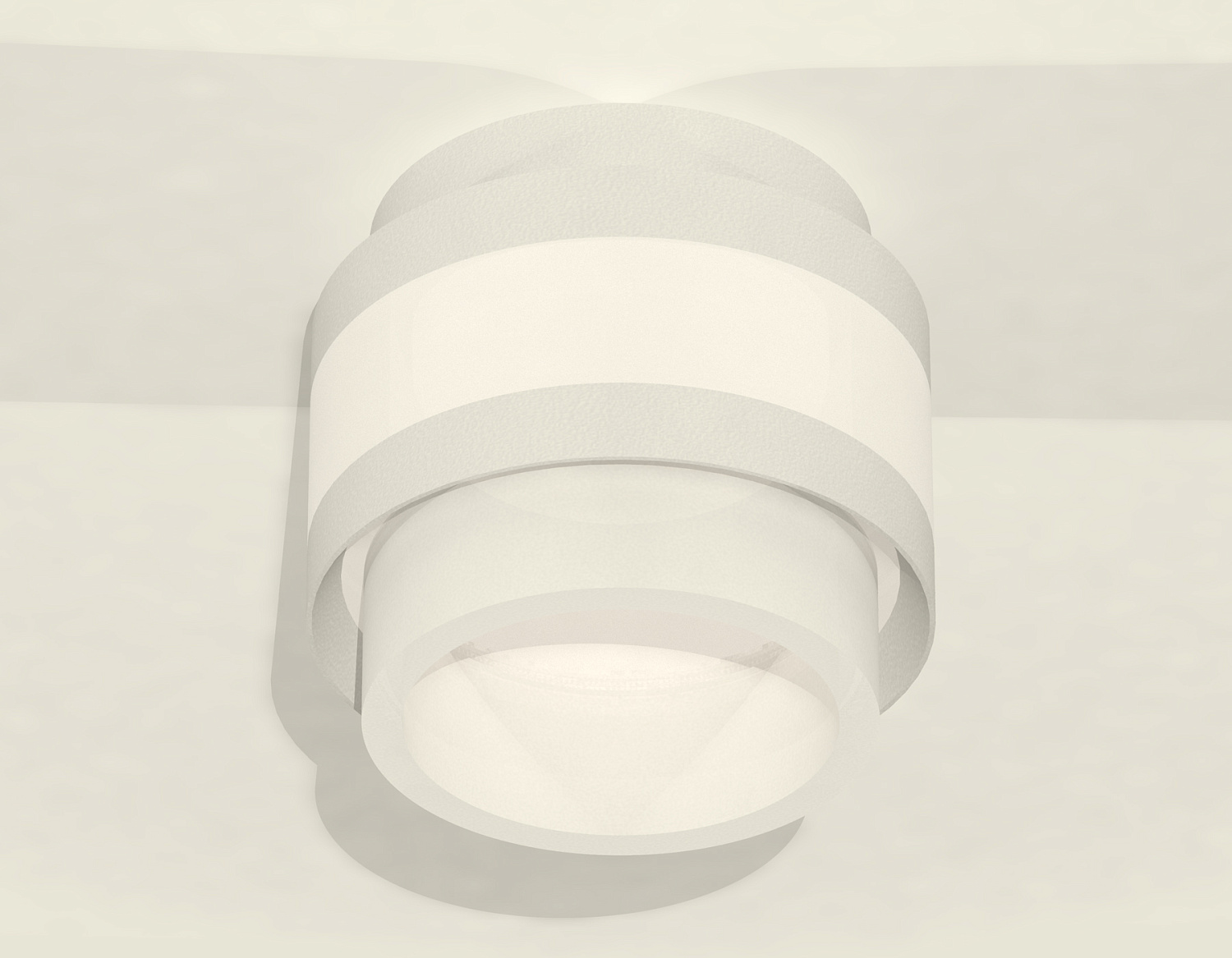 Комплект накладного светильника с акрилом XS8418001 SWH/FR белый песок/белый матовый GX53 (C8418, N8401)