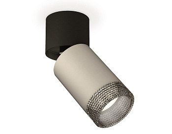 Комплект накладного поворотного светильника XM6314041 SGR/BK/BK серый песок/черный/тонированный MR16 GU5.3 (A2221, C6314, N6151)