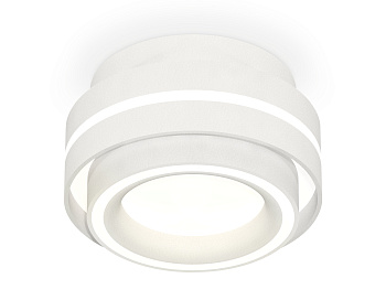 Комплект накладного светильника с акрилом XS8412003 SWH/FR белый песок/белый матовый GX53 (C8412, N8433)