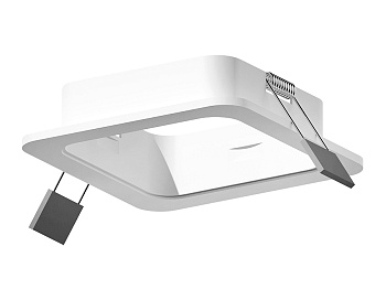 Корпус светильника встраиваемый для насадок 70*70mm C7901 SWH белый песок 90*90*H32mm MR16 GU5.3
