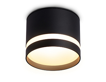 Накладной точечный светильник GX53 TN6572 BK черный IP44 GX53 max 15W D82*65