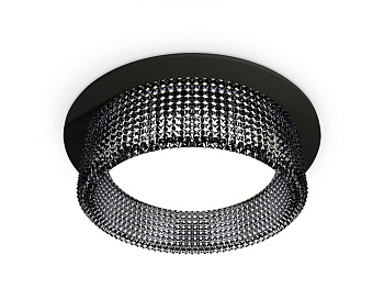 Комплект встраиваемого светильника XC8051031 SBK/BK черный песок/тонированный GX53 (C8051, N8484)