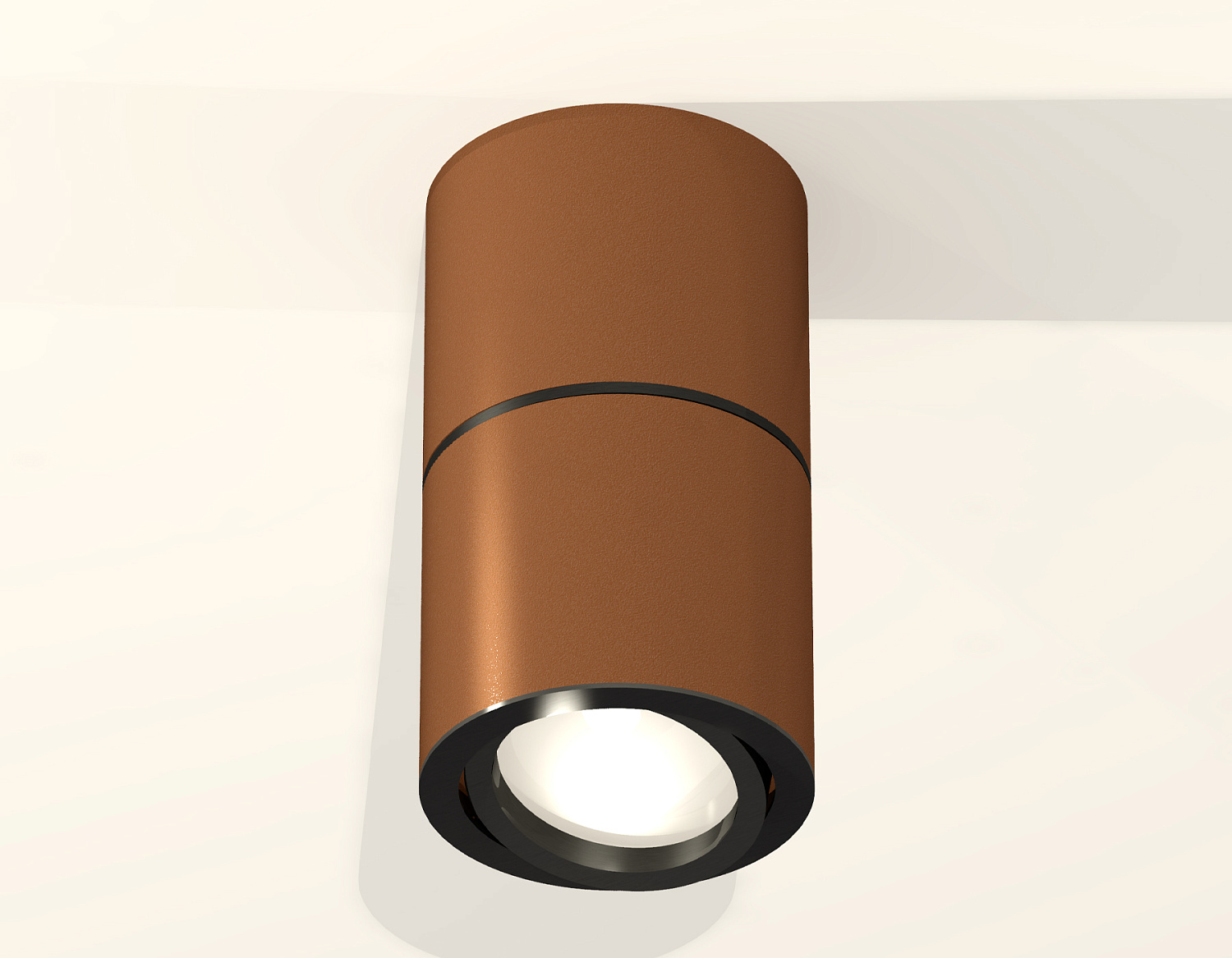 Комплект накладного поворотного светильника XS7404040 SCF/PBK кофе песок/черный полированное MR16 GU5.3 (C7404, A2071, C7404, N7002)