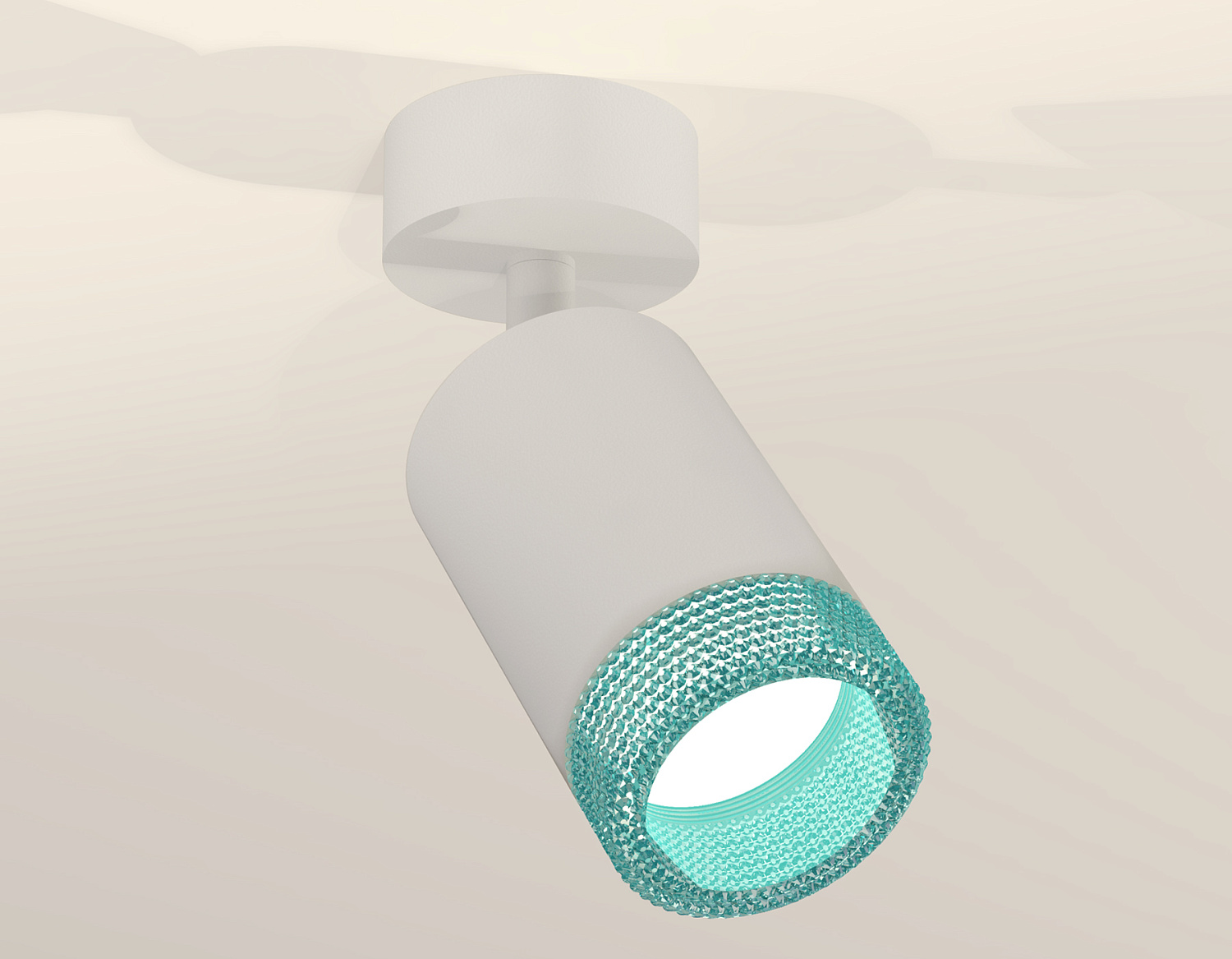Комплект накладного поворотного светильника XM6312004 SWH/BL белый песок/голубой MR16 GU5.3 (A2202, C6312, N6153)