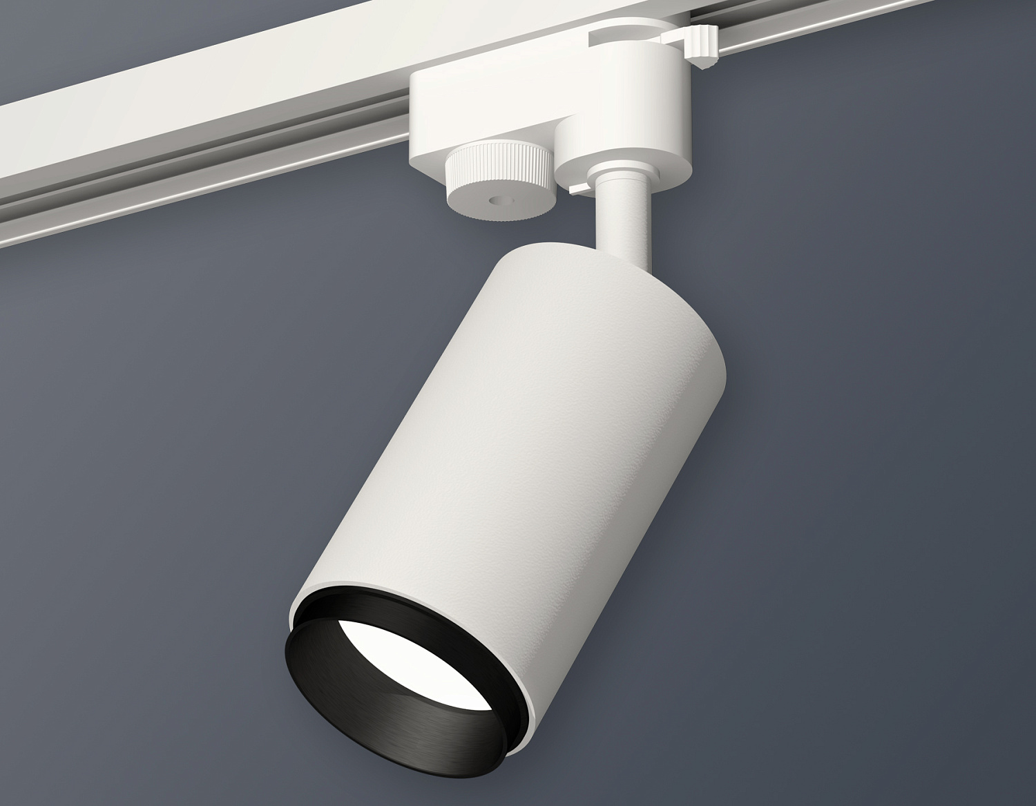 Комплект трекового однофазного светильника XT6322041 SWH/PBK белый песок/черный полированный MR16 GU5.3 (A2520, C6322, N6121)