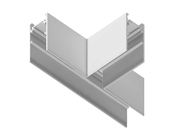 Коннектор T-образный для накладного шинопровода Magnetic GL3373 WH белый коннектор T-образный для накладного шинопровода L170*85*53.7