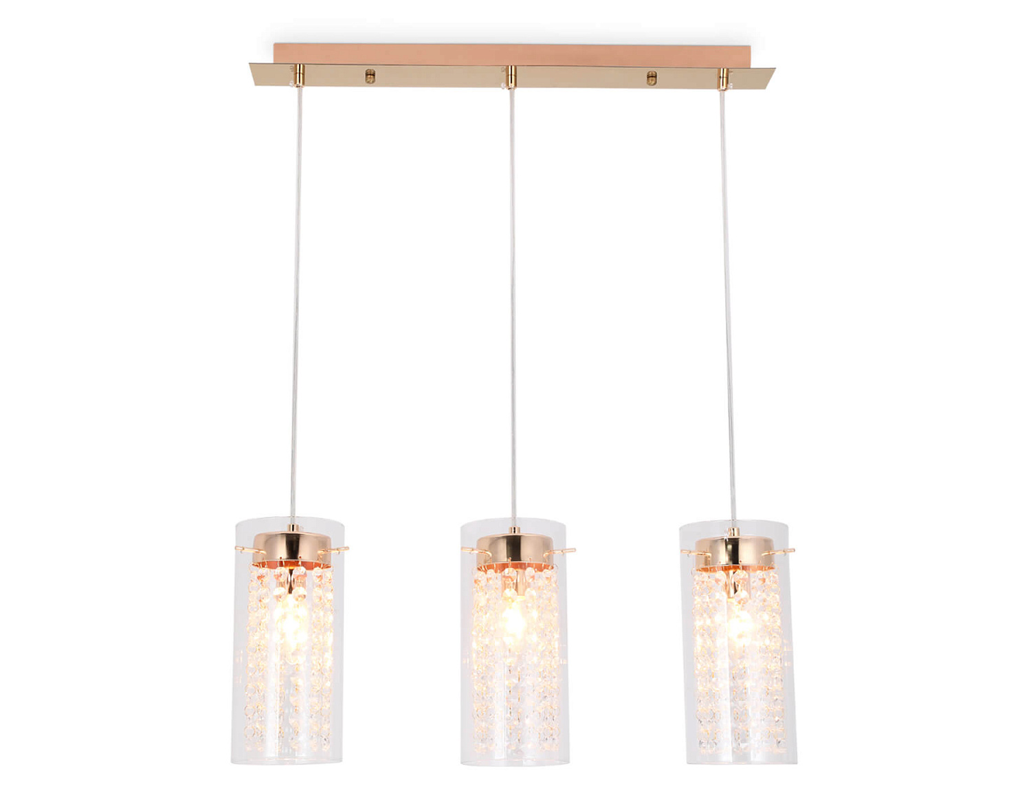Подвесной светильник с хрусталем TR3663/3 GD/CL золото/прозрачный E14/3 max 40W 560*110*800