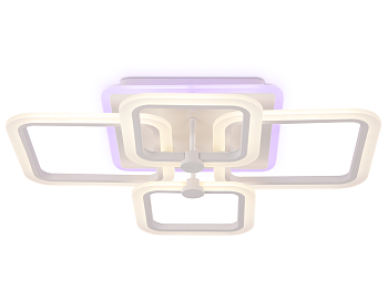 Потолочный светодиодный светильник с пультом FA533/2+2 WH белый 105W 770*540*120 (ПДУ РАДИО 2.4)