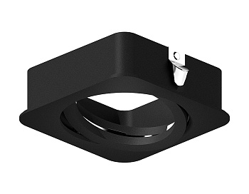 Насадка передняя для корпуса светильника с размером отверстия 70*70mm N7711 SBK черный песок 70*70*H25mm Out2mm MR16