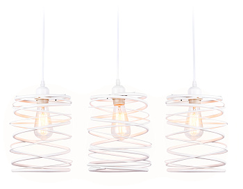 Подвесной светильник в стиле лофт TR8402/3 WH белый E27/3 max 60W 740*210*730