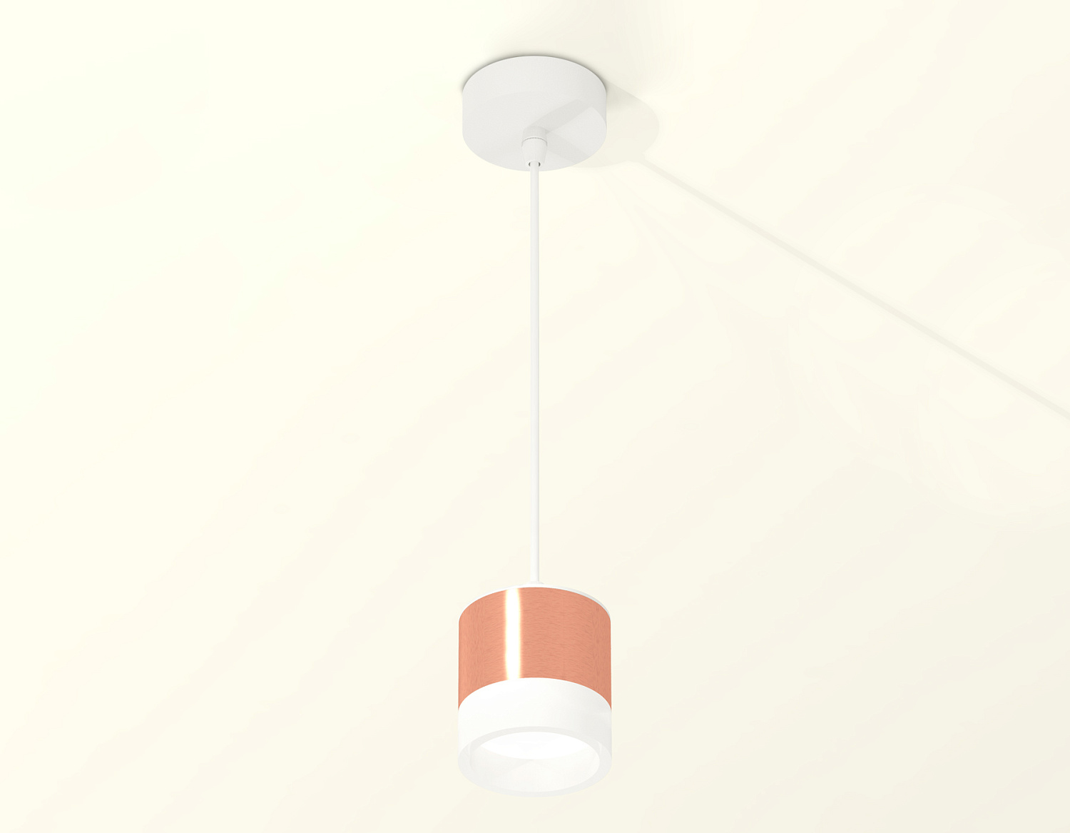 Комплект подвесного светильника GX53 с акрилом XP8122025 PPG/FR/SWH золото розовое полированное/белый матовый/белый песок GX53 (A2331, C8122,N8401)