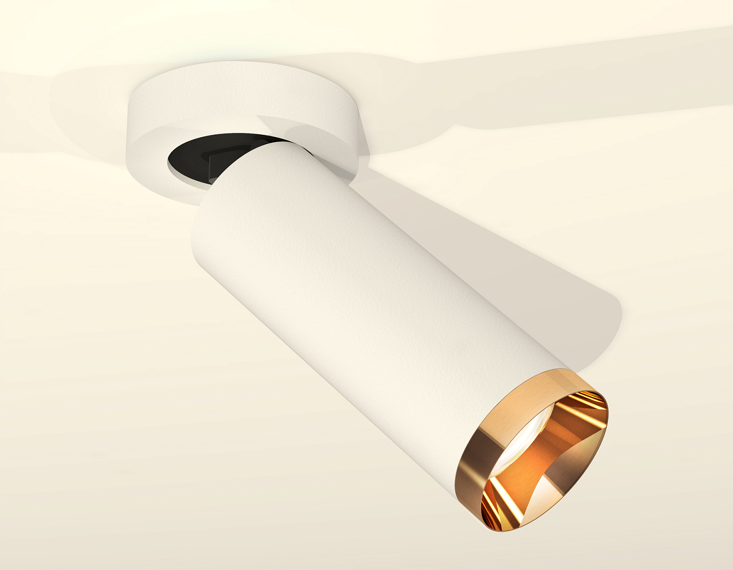 Комплект накладного поворотного светильника XM6342204 SWH/PYG белый песок/золото желтое полированное MR16 GU5.3 (A2228, C6342, N6134)