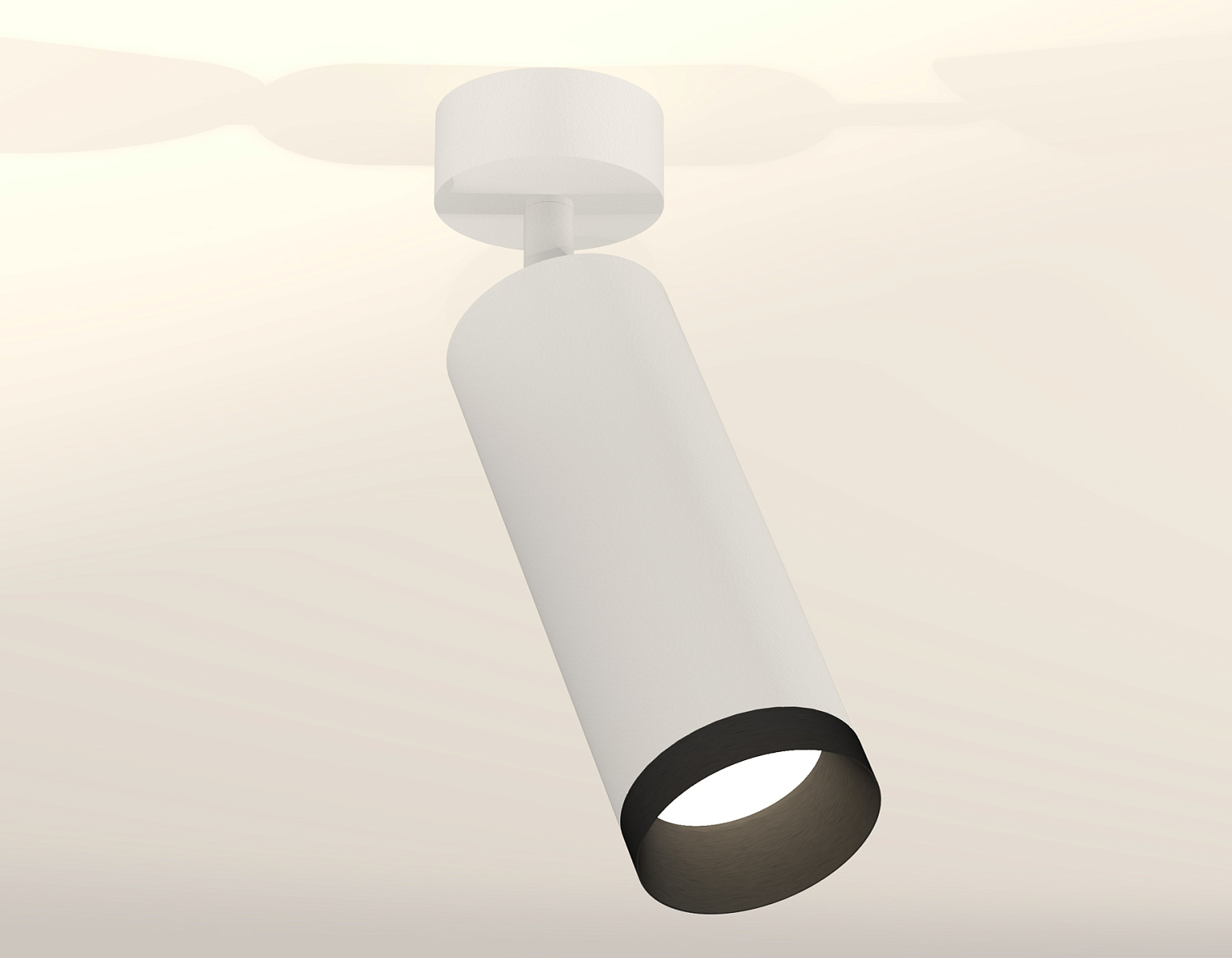 Комплект накладного поворотного светильника XM6342002 SWH/PBK белый песок/черный полированный MR16 GU5.3 (A2202, C6342, N6131)