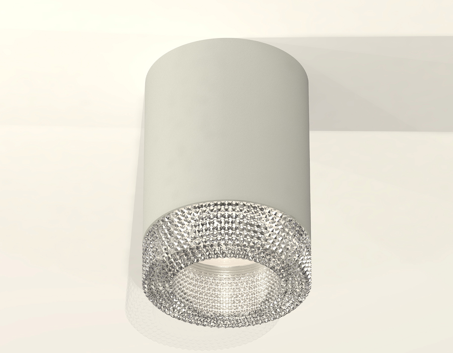 Комплект накладного светильника с композитным хрусталем XS7423001 SGR/CL серый песок/прозрачный MR16 GU5.3 (C7423, N7191)