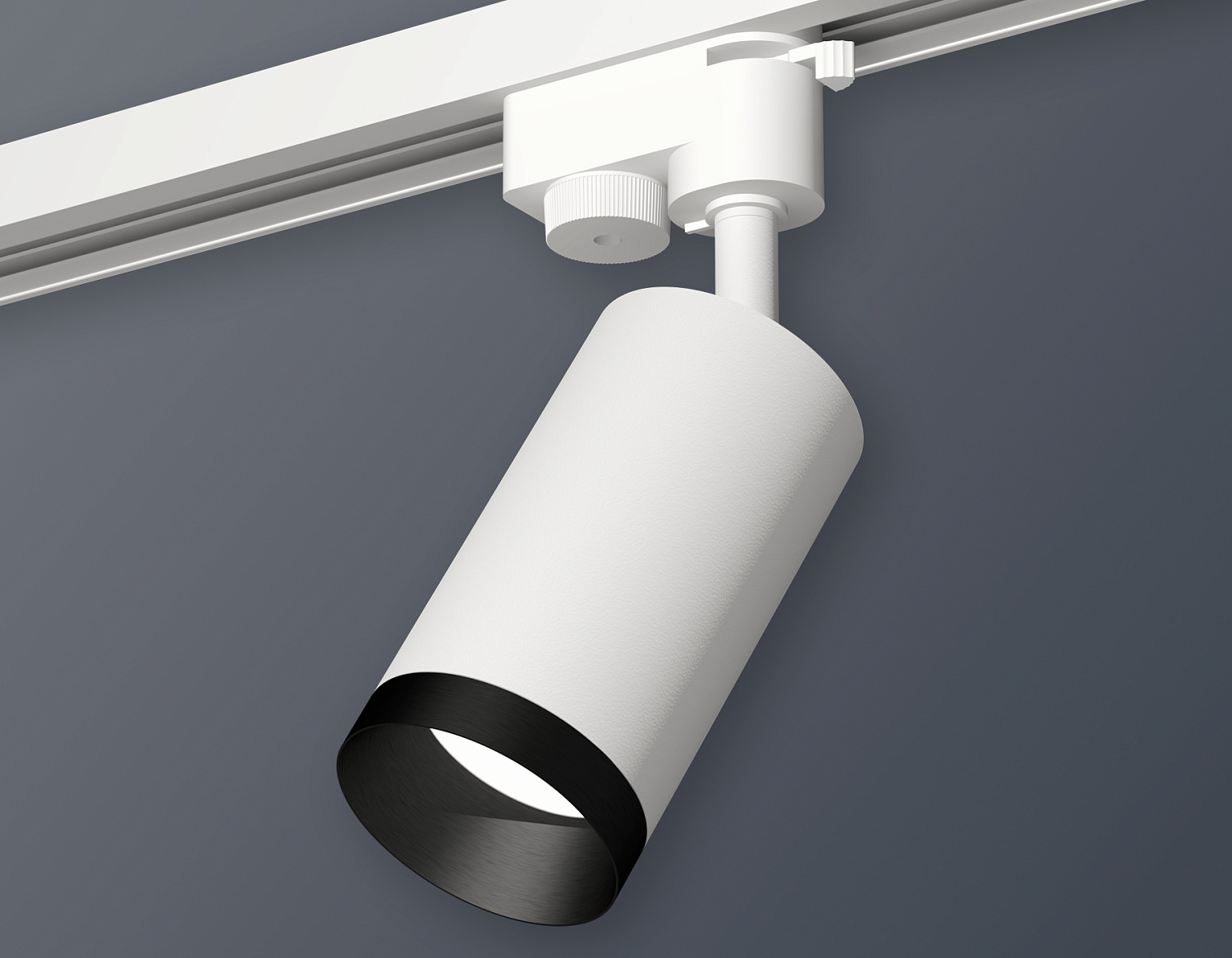 Комплект трекового однофазного светильника XT6322061 SWH/PBK белый песок/черный полированный MR16 GU5.3 (A2520, C6322, N6131)