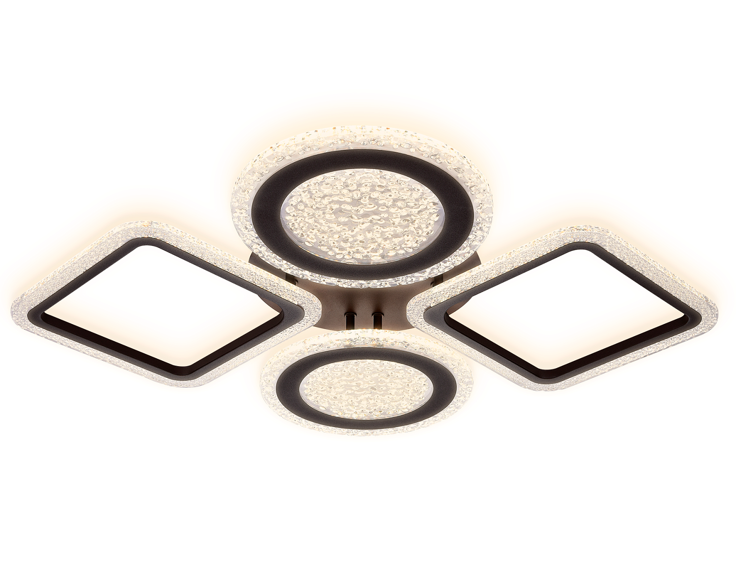 Потолочный светодиодный светильник с пультом FA431/4 CF кофе 108W 750*580*80 (ПДУ РАДИО 2.4G)