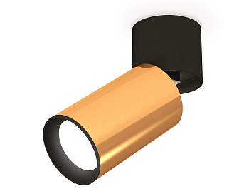 Комплект накладного поворотного светильника XM6327040 PYG/BK/SBK золото желтое полированное/черный/черный песок (A2221, C6327, N6102)