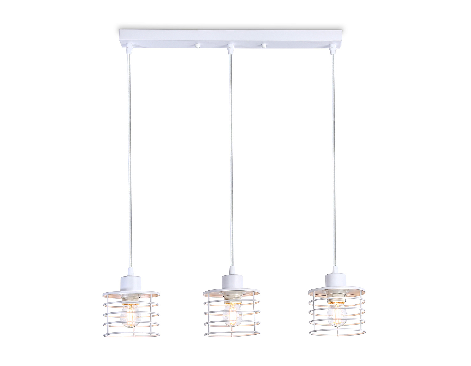 Подвесной светильник в стиле лофт TR8072/3 WH белый E27*3 max 40W 582*120*1040